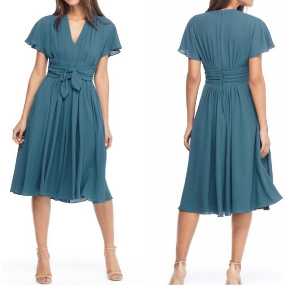 Gal Meets Glam Dresses & Skirts - Gal Meets Glam Jane tie waist midi